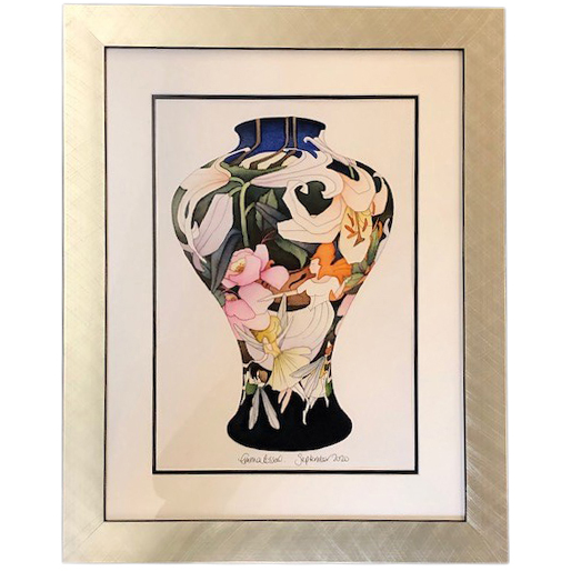 Anjana - Vase + Watercolour